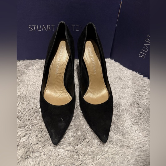 STUART WEITZMAN suede pointed toe heels - Picture 2 of 8